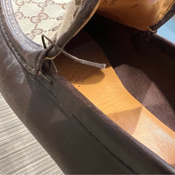 Gucci Men’s Leather and Monogram Canvas Driver - Picture 13 of 15